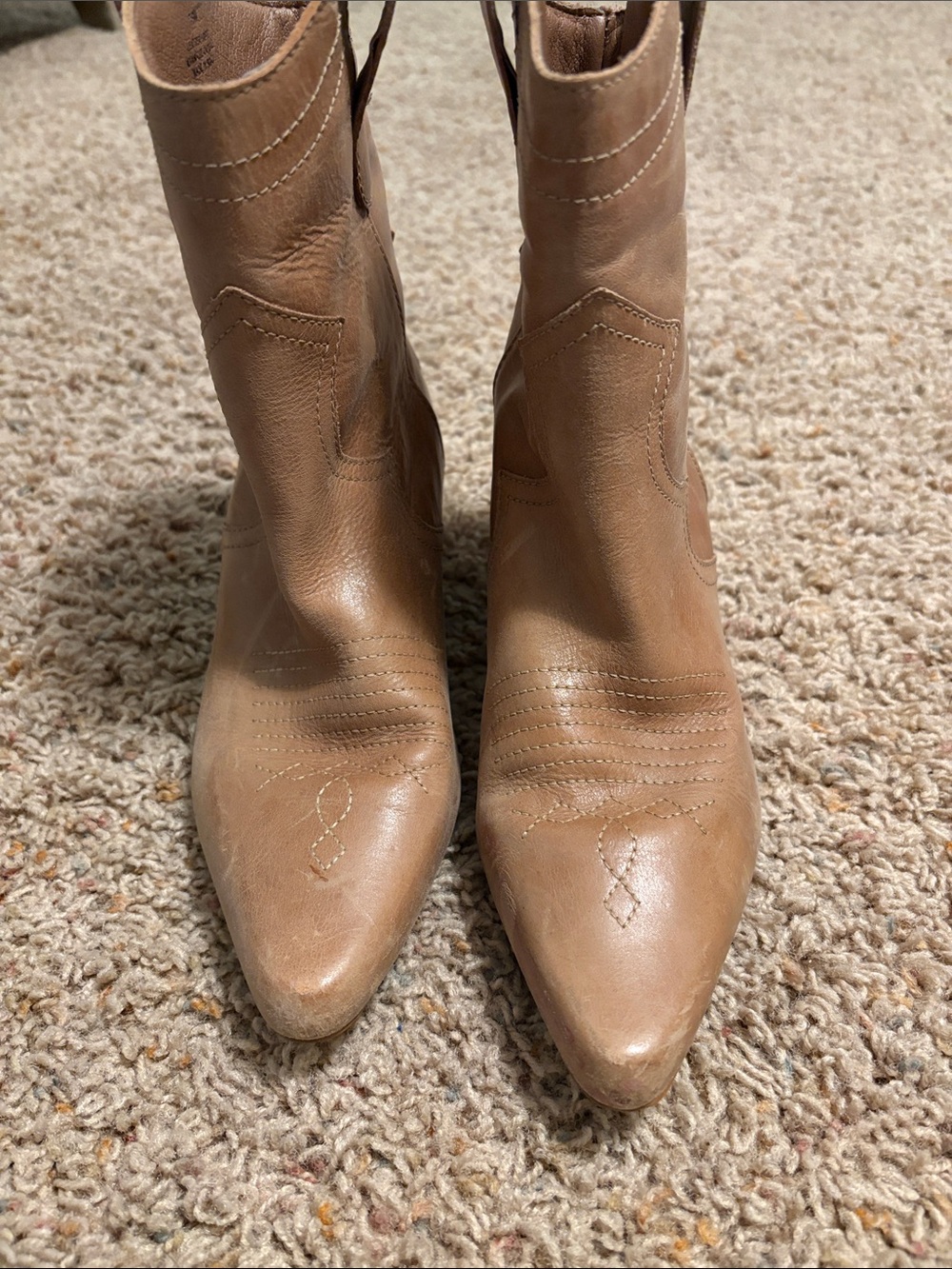 Matisse Tan Western Ankle Booties - Picture 5 of 15